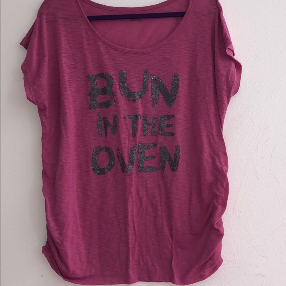 Bun in the oven maternity shirt